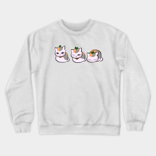 I draw the three nyanko sensei / Natsume's Book of Friends Crewneck Sweatshirt